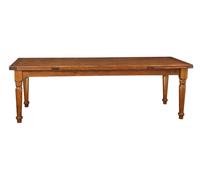 Biscottini Country Extendable Solid Wood Table Ash Walnut 250x100 Dining Kitchen