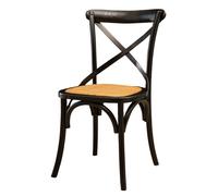 Biscottini Country Pine Wood Accent Chair 48x52x88 Shabby Chic