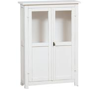 Biscottini Country Pine Wood Display Cabinet 68x25x98 Shabby Chic