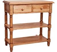 Biscottini Country Solid Wood Coffee Table Walnut 80x38x80 Handmade