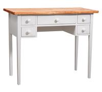 Biscottini Country Solid Beech Wood Writing Desk 100x80x80 White MPN L3876-BNT
