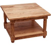 Biscottini Country Solid Maple Wood Side Table Shabby Chic 70x70x45 cm