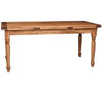 Biscottini Country Solid Pine Extending Dining Table 180x90 Interior