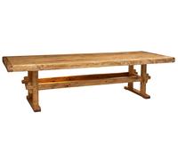 Biscottini Country Solid Tili Wood Rectangular Table 300x110 Natural