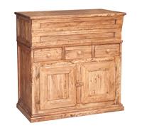 Biscottini Country Solid Timber Ash Natural Sideboard 100x55x101 cm Credenza