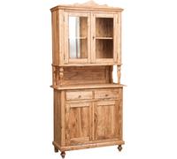 Biscottini Country Solid Wood Display Cabinet Talla 107x43x238 Shabby Chic