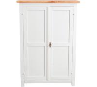 Biscottini Country Solid Wood Display Cabinet White 68x25x98 cm