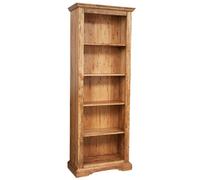 Biscottini Country Solid Wood Etagere Shelving Unit Natural 79x38x211 cm