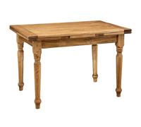 Biscottini Country Solid Wood Extendable Table 120x80x80 Antique