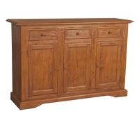 Biscottini Mobile Credenza Shabby Chic Solid Tulip Wood 156x45x103 cm