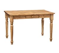 Biscottini Country Solid Wood Writing Desk Table 120x80 Studio Kitchen