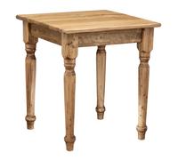 Biscottini Country Style Square Solid Wood Desk Table 70x70x78 cm