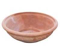 Biscottini Country Terracotta Vase Shabby Chic Ornate Home Decor