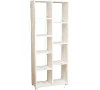 Biscottini Country White Solid Wood Etagere Bookcase 82x36x201cm Antique