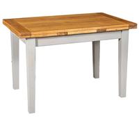Biscottini Country Wood Table Grey Distressed 120x80x80 Extendable