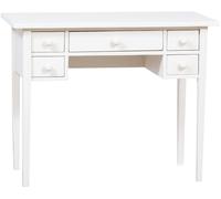 Biscottini Country Wooden Writing Desk Solid Beech 100x48x80 Shabby Chic