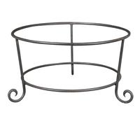 Biscottini Iron Plant Pot Stand Base 55x55x30cm Solid Sturdy Frame Support Room
