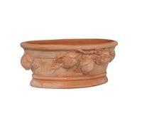 Biscottini Large Terracotta Pot for Plants 33 x 20 x 14 cm Made in Italy - Handmade Outdoor Bowl - Modern Ornaments - Garden Decorations - Handmade Planter - Indoor Terracotta Pot