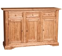 Biscottini Mobile Credenza Shabby Chic Solid Tulip Wood 156x45x103 cm