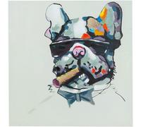 Biscottini Modern Hand Painted Oil on Canvas Picture 60x60cm