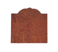 BISCOTTINI Pediment with Coat of Arms 47 x 2.5 x 46 cm - Fireplace Slab - Backdrop - Functional and Decorative Fireplace Plate - Cast Iron Pediment Fireplace Thermal Diffusion - Heat Resistant