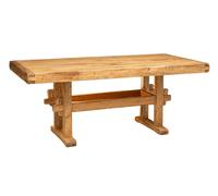 Biscottini Rustic Country Rectangular Solid Wood Dining Table 200x100