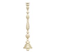Biscottini Shabby Chic Wooden Candle Holder White Distressed 150 CM
