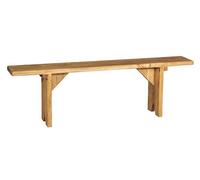 Biscottini Solid Beech Wood Bench Bench Pad Entryway 160x25x50 Natural