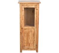 Biscottini Solid Tilia Wood Display Cabinet Country Style 40x25x98 cm