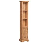 Biscottini Solid Tulipwood Tall Etagere Shelving Unit 40x30x196cm Natural