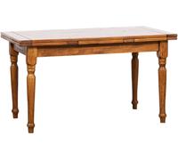 Biscottini Solid Walnut Extendable Dining Table Country Style 160x90