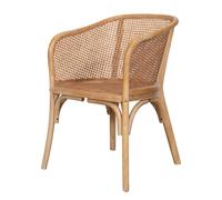 Biscottini Country Wood Armchair Chair Shabby Chic 62x52x78 cm