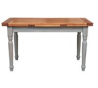 Biscottini Solid Wood Desk Table 160x90x80 Country Grey Dining Kitchen