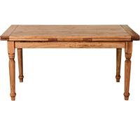 Biscottini Solid Wood Extendable Country Dining Table Rectangular Shabby 160x90
