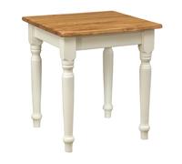 Biscottini Solid Wood Square Desk Table 70x70 White Country Style