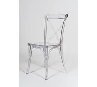 BISCOTTINI Stackable Dining Chair Policarbonate Transparent Outdoor