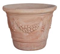 Biscottini Terracotta Planter Vase Handmade Country 103x75 Outdoor Frost Proof