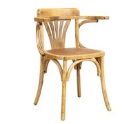 Biscottini Country Wooden-Frame Chair, 45x42x77cm Shabby Chic