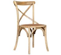 Biscottini Thonet Chair Solid Wood Rattan Vintage Kitchen Room Elegant Design