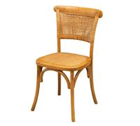 Biscottini Country Wood Leg Chair, Beech? 45x50x88 Shabby Chic, Robust