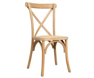 Biscottini Thonet Vintage Rattan Ash Wood Stackable Chair 42x44x88 cm