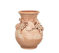 Biscottini Umbrella Pot for Outdoor Indoor 34 x 45 x 34 cm | Terracotta Pot | Made in Italy Umbrella Holder | Rustic Entrance Umbrella Stand | Outdoor Planter | Umbrella Container