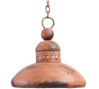 Biscottini Vintage Hanging Ceiling Light Iron Antique Orange 29cm