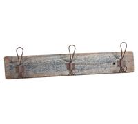 Biscottini Wall Coat Hook Solid Wood Handcrafted Shabby Chic 57x14