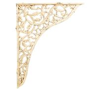 Biscottini Wall Shelf Cast Iron Shabby Chic Antique Gold 72x8x54 cm