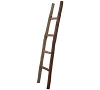 Biscottini Wooden Bathroom Towel Ladder 150 x 8 x 40 cm - Modern Rustic Decorative Ladder for Home