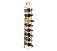 Biscottini Wrought Iron Bottle Holder White 105 x 15 x 16 cm Anticato