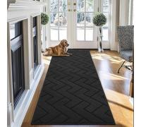 Biscpro Door Mat,60x180cm DoorMat Indoor Washable,Doormat Indoor Dirt Trapper Non-slip,Absorbent Inside Entrance Rug Mat for Entryway,Patio,Garden,Laundry Room,Pets-Dark Gray