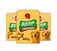 Biscrok Gravy Bones 400g - Pack of 2 - Original Dog Treats for Strong Bones - Crunchy Dog Biscuits with Delicious Gravy Coating - Ideal for Treating - Rewarding and Training - Homora