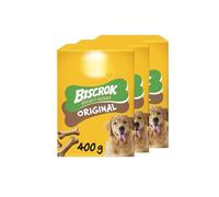 Biscrok Gravy Bones 400g X Pack Of 3 - Delicious Biscuits With A Meaty Coating - Features No Artificial Colours Or Flavours - Contains: Omega 3, Vitamins, Minerals
